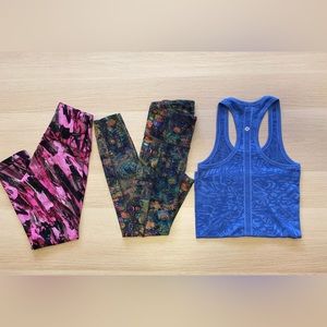 Lululemon 3pc Colorful Bundle! Size 2 🍋